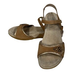 Dansko Blythe Sand Milled Nubuck Adjustable Sandals Size EU 40 US 9.5-10